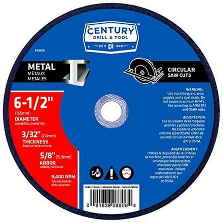 

Type 1A Abrasive Saw Blade - 6.5 x 0.093 x 0.62 in.