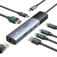 thumbnail image 1 of Hub USB C MoKin 7 en 1 con Ethernet para MacBook Pro/Air 4K @60HZ, 1 of 7