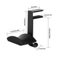 thumbnail image 4 of VONKY Headphone Stand Office Adjustable Hanger Display Rack Easy Install Bracket Space-Saving Table Headset Holder Gaming Black, 4 of 5