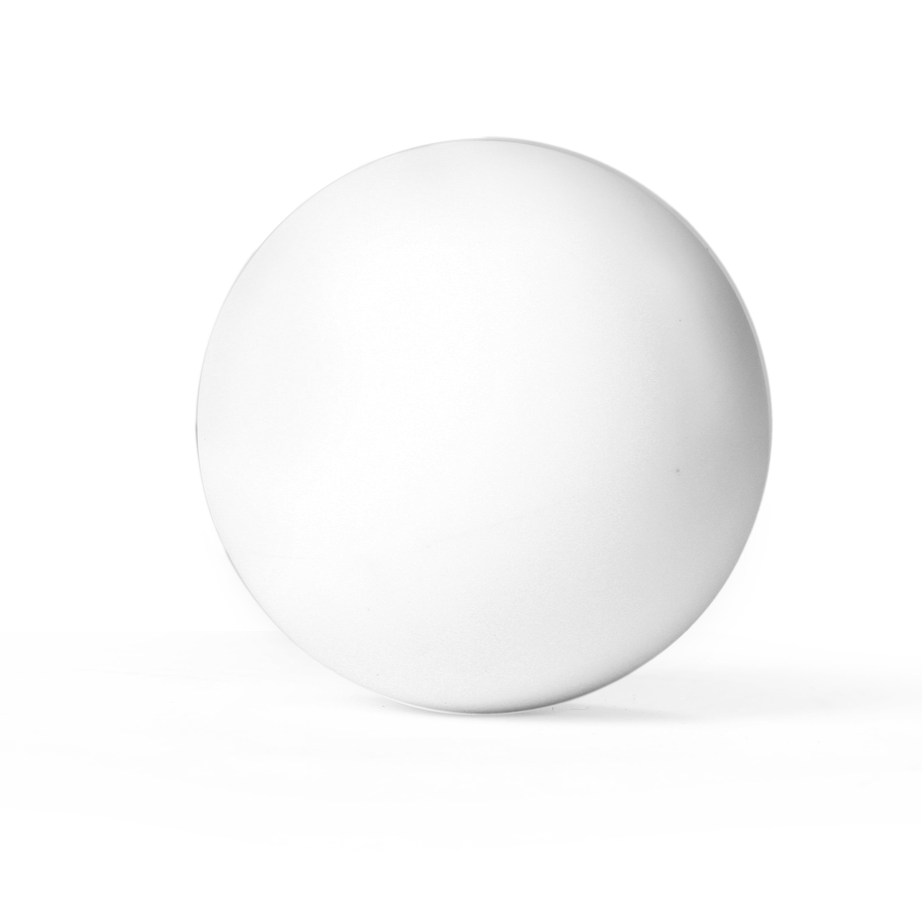 Athletic Works Massage Lacrosse Ball - Solid White Color - Compact, 2.5 Design