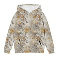 thumbnail image 3 of Sweatshirt Tops for Girls Cute Printed Long Sleeves Hoodies Casual Crew Neck Fall Winter Pullover Tops Clothes Comfy Jumper School Warm Girl Sweatshirts, 3 of 6