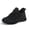 Black, variant on Kid's Breathable Knit Sneakers Non Slip Lace-Up Comfortable Running Shoes Lightweight Sports Shoes For Toddler/Little Kid/Big Kid