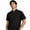 Black/Black, variant on Men's Short Sleeve Walden Chef Coat, Black/Grey, Size S