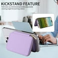 thumbnail image 6 of Dteck for MagSafe Wallet, Strong Magnetic Wallet for iPhone 15/14/13/12 Series,Magnetic Card Holder Wallet with Zipper Pocket for iPhone Wallet MagSafe with 4 Card Slots RFID Blocking, Purple, 6 of 7
