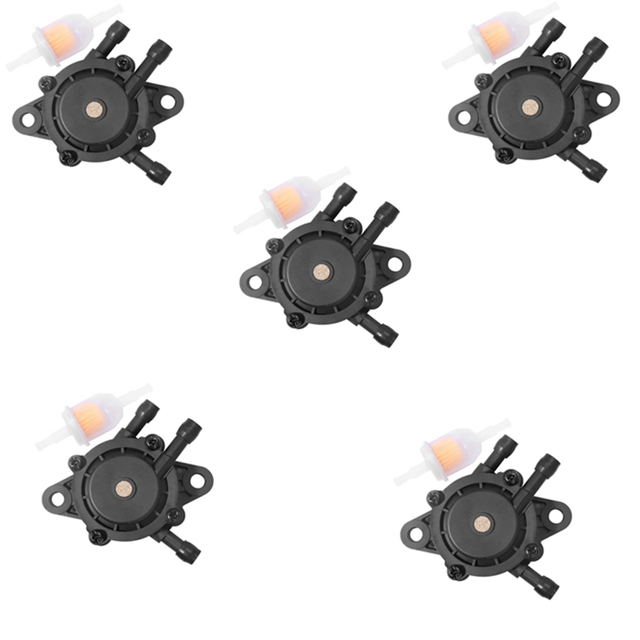 5X Fuel Pump for 17HP-25 Small Engine Lawn Mower Tractor, Gas Vacuum Fuel Pump with Fuel Filter