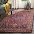 SAFAVIEH Evoke Westley Traditional Runner Rug, Blue/Fuchsia, 2'2" x 11