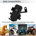thumbnail image 3 of Soporte para teléfono de motocicleta Unique Bargains para montar en el espejo retrovisor, compatible con teléfonos de 4.7 a 7.2 pulgadas, 1 juego, 3 of 7