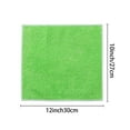 thumbnail image 3 of Unique Bargains 12 Pcs Wash Cloths Microfiber Absorbent Kitchen Rags Towel Green 10"x12", 3 of 7
