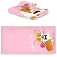 thumbnail image 4 of Dreamtimes Valentine's Day Cute Corgi Dog with Rose Soft Decor 3 Pcs Towels Set, 1 Bath Towel+1 Hand Towel+1 Washcloth, Multipurpose for Bathroom, Hotel, Gym, Spa and Beach, 4 of 5