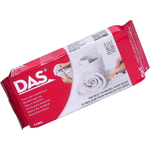 Pasta Masa DAS Blanca P Modelar Cerámica Fría sin Horno 1 KG Das DIX00316