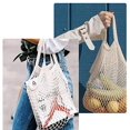 thumbnail image 4 of Reusable Net String Shopping Bags, 3 Pack Cotton Mesh Produce Bags Organic Grocery Shopping Bags Tote Handbag for Vegetables Fruits Commodities Outgoing Travel, 4 of 7
