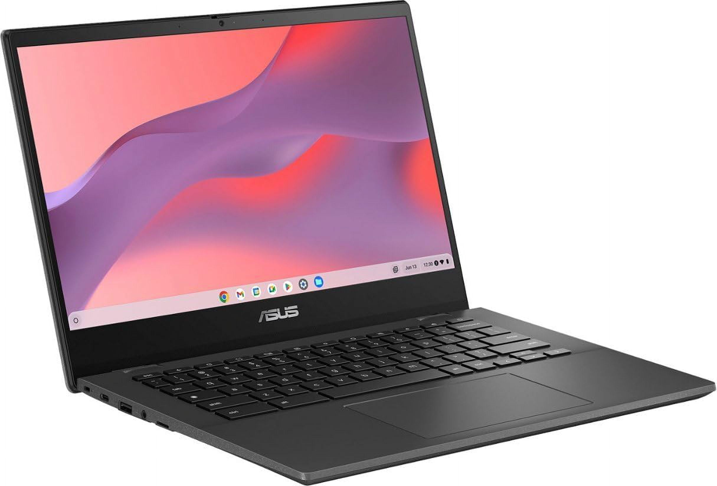 ASUS CM14 Chromebook 14" FHD LED-backlit Display Laptop, MediaTek Kompanio 520, 4GB DDR4 Memory, 64GB eMMC, Long Battery Life, Gravity Gray, Chrome OS with Mazepoly Accessories