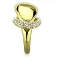 thumbnail image 4 of Luxe Jewelry Designs Women's IP Gold Plated Stainless Steel Pave Ring with Clear Crystals - Size 5, 4 of 4