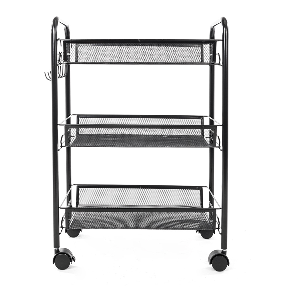 Tukinala 3Tier Storage Rolling Cart with Wheels Multifunction Utility Cart Kitchen Storage