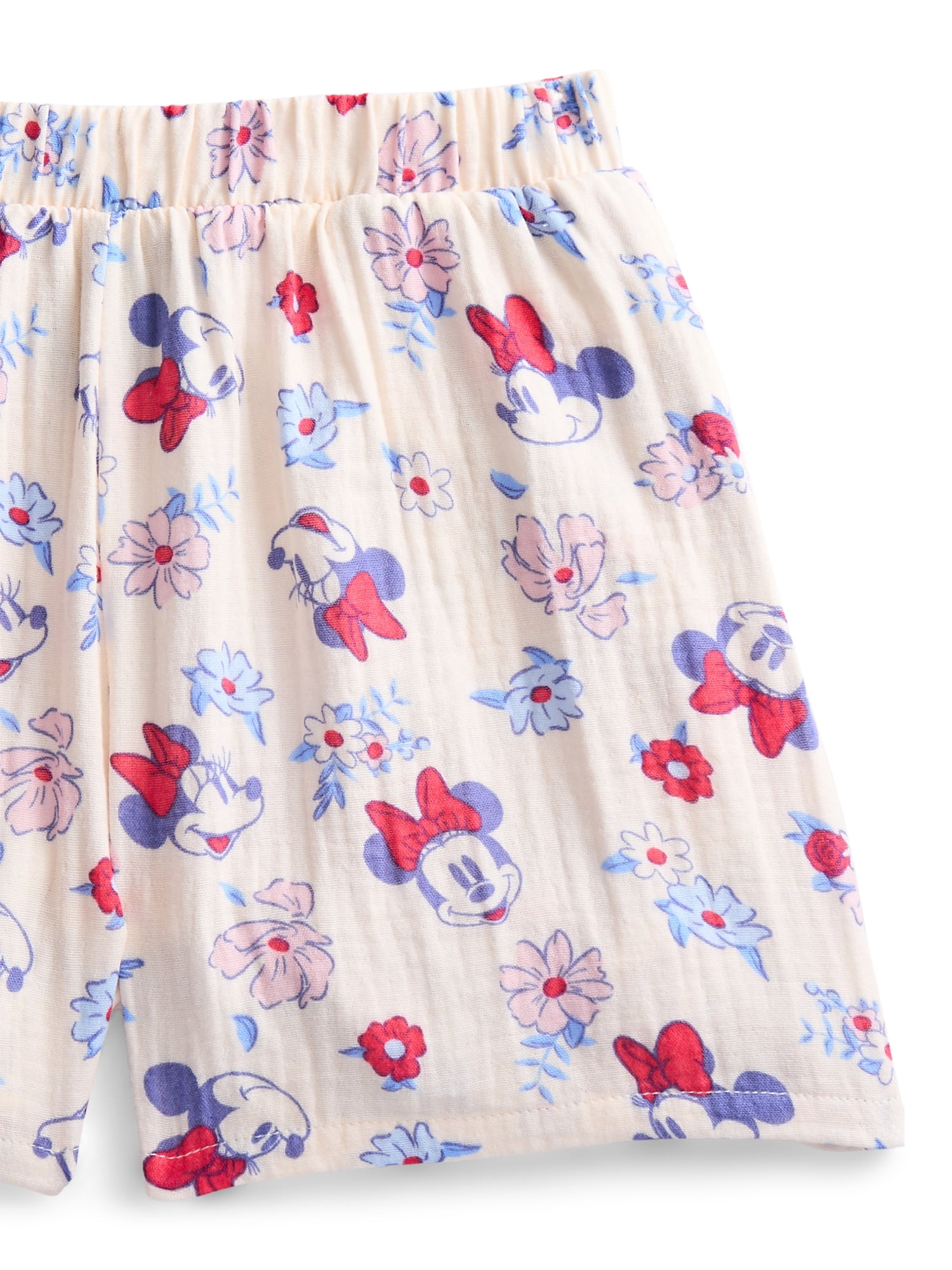 Disney Minnie Mouse Girls Floral Shorts, Sizes 4-16