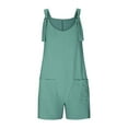 thumbnail image 4 of Clearance！ FADAACAI Rompers for Women Jumpsuits For Women Summer Rompers 2025 Casual Short Overalls Romper Sleeveless Boho Suspenders Jumpsuit Ladies Overalls Tall Jumpsuits for Women Long S, 4 of 7