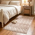 thumbnail image 5 of ICEANT Persian Rectangle Rug 5'x7' Area Rug, Boho Vintage Non-Slip Carpet for Living Room, Washable Soft Mat for Bedroom, Anti-Slip Floor Pad, Khaki, 5 of 5