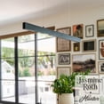 thumbnail image 5 of Hunter - Canoga 1-light Matte Black, Extra Large Chandelier, Dimmable, Modern Style, Linear Shaped, for Bedrooms, Dining, Living Rooms - 13122, 5 of 12