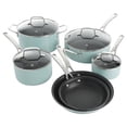 thumbnail image 1 of Batería de Cocina Martha Stewart 10 piezas Azul, 1 of 4