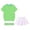 Light Green, variant on Unisex Kids Soccer Jersey Set Boys Soccer Crewneck Shirts and Shorts with Socks Girls Soccer Outfit