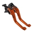 thumbnail image 1 of Palancas de freno y embrague cortas únicas para Suzuki GSX8S 2023-2025, palanca de freno ajustable en 6 posiciones, aleación de aluminio, naranja, 1 par, 1 of 7