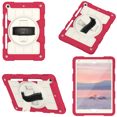 thumbnail image 3 of TECH CIRCLE Case for Apple 10.2-inch iPad 9th/8th/7th Generation - Heavy Duty Protection Shockproof Sturdy Rugged Case with Adjustable Hand/Shoulder Strap & 360 Gegree Rotating Viewing Kickstand, Red, 3 of 9