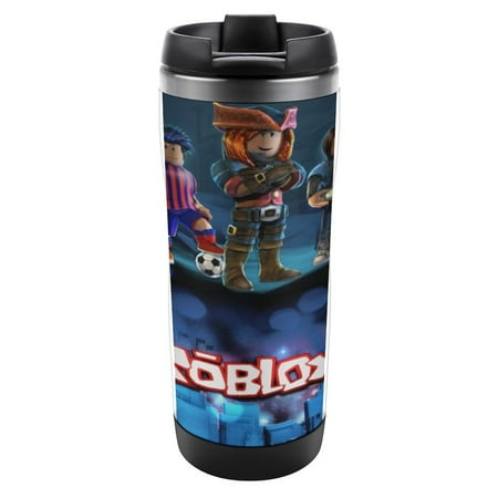 

14 oz Stainless Steel Vacuum Insulated Coffee Tumbler Cup with Leak-proof Lid Travel Coffee Mug Cup Reusable Coffee Travel Water Tumbler Cup (Roblox)