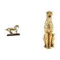 thumbnail image 1 of Escultura De Guepardo Dorado, Pieza De Colección, Adorno Decorativo Para Escritorio, Estantería, Sala De Estar O Decoración Del Hogar. Ideal Para Decorar Mesas, Estanterías, Salas De Estar, 1 of 8