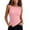 *Pink, variant on VBVC Women's Twisted Knot Shoulder Tank Top, Ladies' Asymmetric Hem Sleeveless Blouse, Casual Ruched Side Slim Fit Camisole For Women,Beige,S-2XL