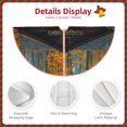 thumbnail image 3 of Lukts Rustic Cabin Autumn Forest Print Color Life Christmas Tree Skirt, Winter Holiday Tree Mat Decoration ,Can be Used as A Shawl-48", 3 of 6