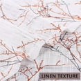 thumbnail image 4 of 2 Pcs Semi-Sheer Tier Curtains, Tree Branches Pattern Printed Rod Pocket Cafe Voile Curtain, 4 of 6