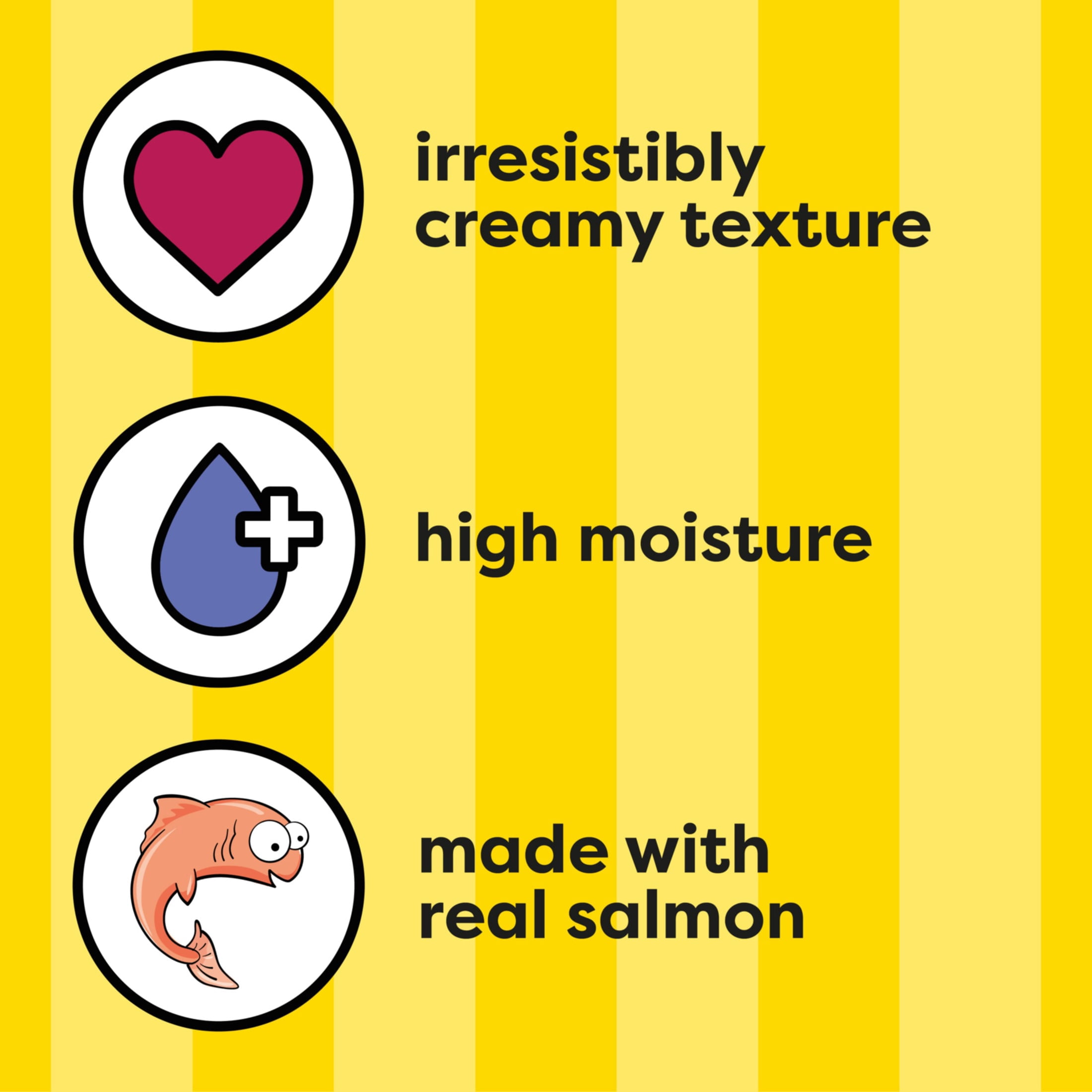 Temptations Creamy Puree With Salmon Squeezable Lickable Wet Treats For Cats, 0.42 Oz (24 Pack)