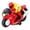 Red, variant on PlayWorld Ready! Set! Race! RC Motocycle Remote Control Toy - Yellow