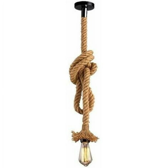 Cham Suspension Cylindre Allongé en Verre Contemporain Luminaire Lampe Suspendu Design Corde ajustable Salle à manger Chambre à Coucher Bureau Salon Bar Café (Noir, Ampoules non inclus)