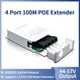 thumbnail image 2 of Extensor POE de 4 Puertos 100M Repetidor POE de Red una Prueba de Lluvia para Exteriores IP30 VLAN 44-57V 30W para CáMara POE AP InaláMbrico, 2 of 8