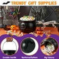 thumbnail image 5 of Joyfy 1 Pack Halloween Cauldron with Handle,Large Halloween Candy Bucket Basket Candy Bowl Halloween Bucket Plastic Cauldron Trick or Treat Bucket, 5 of 8