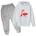 thumbnail image 3 of Chándal con estampado de dibujos animados de Capitán Calzoncillos para primavera y otoño, conjunto de 2 piezas informal bonito para niños y niñas, sudadera con capucha y pantalones, ropa para niños, 3 of 5