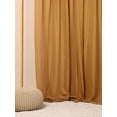 thumbnail image 3 of The Art Box Tab Top Linen Blackout Window Curtains for Living Room, Solid Gauze Linen Blended Drapes 52w x 36l inch, 2 Panels, Camel, 3 of 7