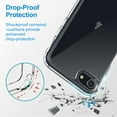 thumbnail image 6 of JETech Kickstand Case for iPhone SE 3/2 (2022/2020 Edition), iPhone 8/7, 4.7-Inch, Support Wireless Charging, Slim Shockproof Bumper Phone Cover, 3-Way Metal Stand (Clear), 6 of 7