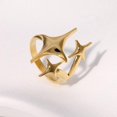 thumbnail image 4 of NICKSUN Star stainless steel ring four-pointed star index finger ring for men and women, daily wear, 4 of 6