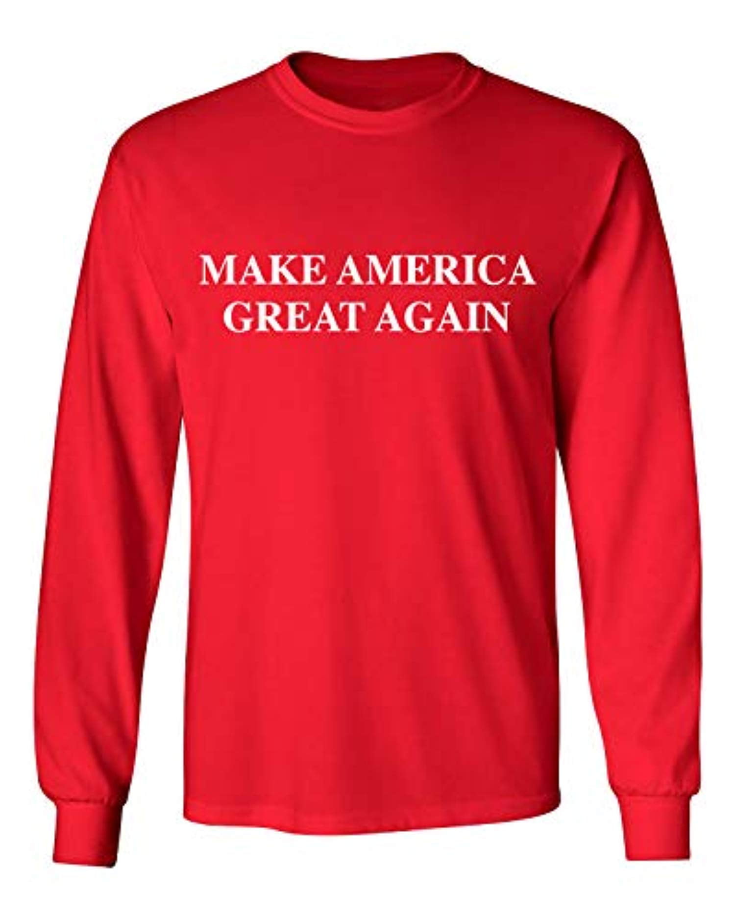 Political Trump Make America Great Again Original Adult Long Sleeve Shirt Red - Picture 7 of 31