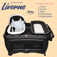 thumbnail image 2 of Cuna Corral Viajero Con Moises Y Cambiador Livorno - IBaby negro, 2 of 8
