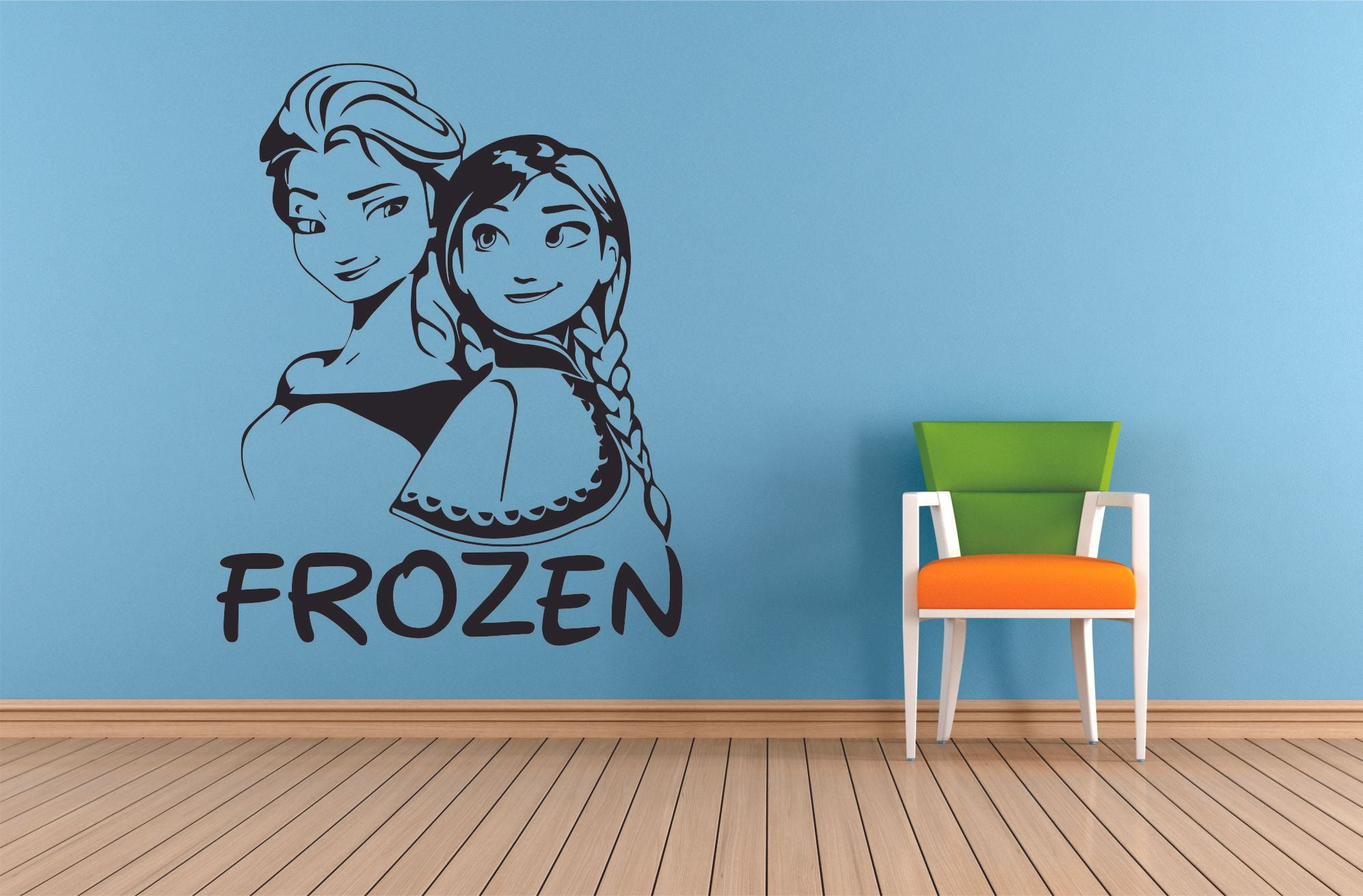 Disney Frozen Wall Sticker Elsa Anna  Kids Bedroom Nursey EXTRA Large  Decor
