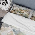 thumbnail image 4 of Designart "Evolving Silver Mountains Exploring II" Landscape Modern Bedding Covert Set - Traditional Grey Landscapes Bed Set With 1 Sham, 4 of 6