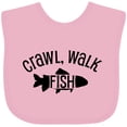 thumbnail image 3 of Inktastic Crawl, Walk Fish Boys or Girls Baby Bib, 3 of 4