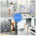 thumbnail image 2 of Shower Chair with Arms Foldable Heavy Duty Bath Chair for Senior, 2 of 7