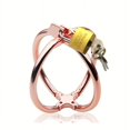 thumbnail image 2 of 1pc Erotic Handcuffs for Women - Rose Gold Cross Design - BDSM Bondage Supplies for Flirting and Alternative Play, 2 of 4