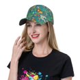 thumbnail image 5 of Pofeuu Jungle Animals Print Adult Adjustable Embroidered Graphic Baseball Hat for Men and Women, 5 of 6