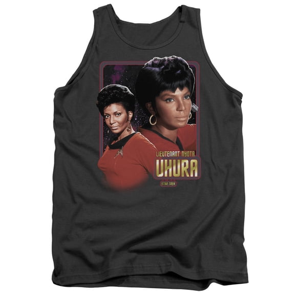 Star Trek Lieutenant Uhura Adult Tank Top Charcoal