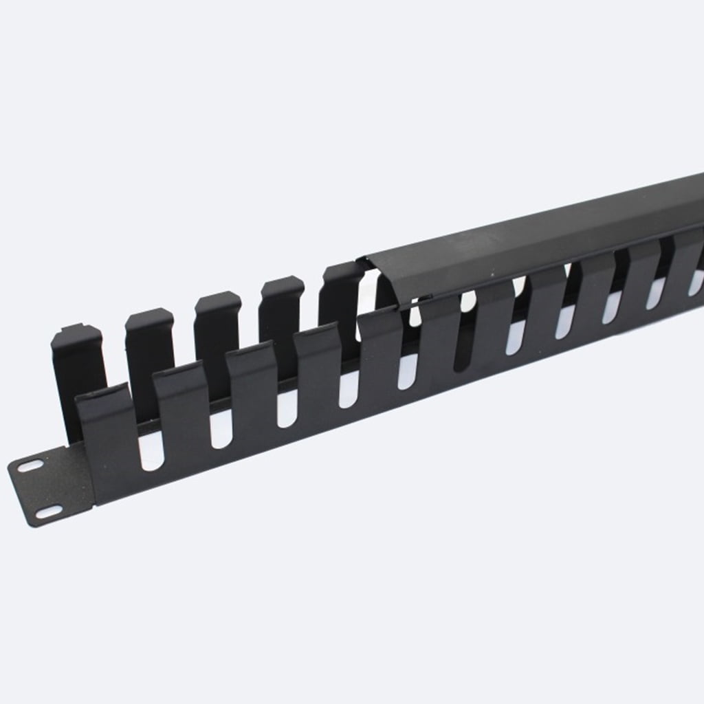 AOOOWER Network Rack Cable Management 12 Slot Metal Network Distribution Frame Organizer Desktop Tidy Wire Holder